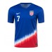 Camiseta Estados Unidos Giovanni Reyna #7 Visitante Equipación Copa America 2024 manga corta